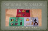 Materials Montessori, puzzle de formes