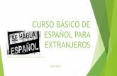 Curso de español básico para extranjeros