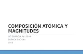 Composición atómica y magnitudes