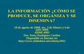 Admi 4005 La InformacióN Como Se Produce,Organiza Y Disemina  Rev  6 De Julio 2009new