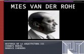Ludwing Mies Van Der Rohe - Resumen de obras