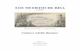 LOS MUERTOS DE RISA (1859) Gustavo Adolfo Bécquer