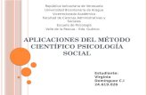 Aplicación del método científico en la psicología social