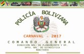 Informe policial sobre el Carnaval 2017