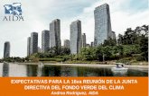 Expectativas para la 16 reuni³n de la Junta Directiva del Fondo Verde del Clima