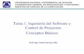 Conceptos Básicos de Ingeniería del Software y Control de Proyectos