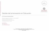 Gestión de la Innovación en Educación