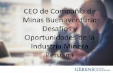 CEO de Compañía de Minas Buenaventura: Desafíos y Oportunidades de la Industria Minera Peruana