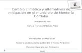 Cambio climático y alternativas de mitigación en el municipio de Montería