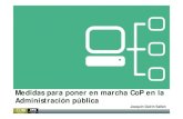 "Medidas para poner en marcha CoP en la Administración Pública"
