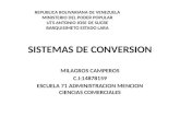 Sistemas de conversion