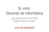 Docentes Informáticos  2017-2018 Región Costa Ecuador