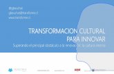 Transformación cultural para innovar