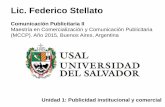 USAL - Posgrado MCCP | Unidad 1: Publicidad institucional y comercial
