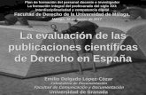 La evaluación de las publicaciones científicas de Derecho en España
