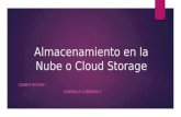 Almacenamiento en la nube o cloud storage