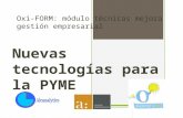 Nuevas tecnologías para la pyme