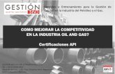Competitividad Internacional a través de Certificaciones API