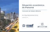 Situación Económica de Panamá - Comisión de Salario Mínimo - septiembre 2015