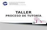 Taller proceso de tutoría