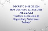 Presentacion decreto 1443 de 2014