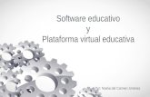 Software educativo y plataforma virtual educativa