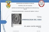 Embriologia de oido y anomalias