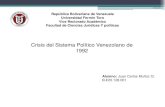 Crisis del sistema político Venezolano  de 1992