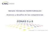 Estado de competencias de las municipalidades de las Zonas 5 y 8