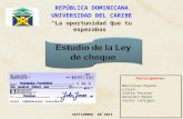 Ley de Cheque en Republica Dominicana