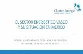Cluster energia. El sector energetico vasco y su situcación en México. SPRI