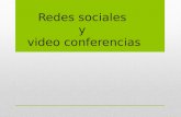 Redes sociales y video conferencia