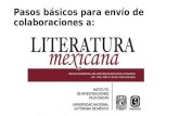 Tutorial para envío de colaboraciones a literatura  mexicana