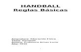 Handball  - Reglas Básicas