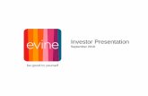 Evine investor presentation sept 2016