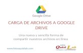 Carga de Archivos a google Drive