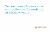 Orientaciones Pedagógicas para la Educación Artística