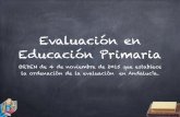 Evaluación en educación primaria en Andalucía