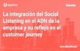La integración del Social Listening en el ADN de la empresa y su reflejo en el customer journey