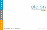 Presentación corporativa Alcion Dic 2015