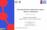 Vocabularios abiertos para datos abiertos - María Poveda - EDAUA16