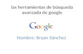 las herramientas de búsqueda avanzada de google