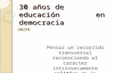 Grupo 1   30 años de educación  en democracia