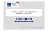 Cofopri   formalizacion de la propiedad informal en el perú