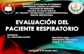 Evauacion y Exploracion del paciente Respiratorio