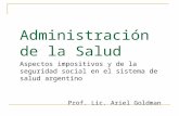Aspectos impositivos y de la seguridad social en el sistema de salud argentino