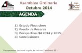 Macrocondominio - Asamblea Ordinaria OCT 2014
