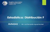 Estadística: Distribución F