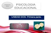 Psicología educacional unidad dos primera parte