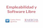 Empleabilidad y Software Libre